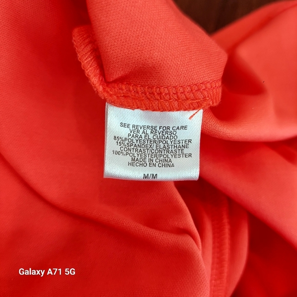 Bobeau Orange Crepe Tank  Shift Dress High Side Slits Sz M - Picture 12 of 15